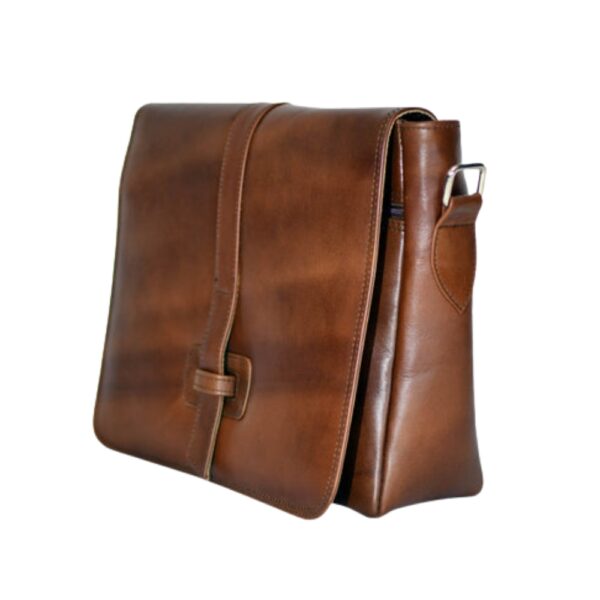 Baggler Chrome Leather Messenger Bag