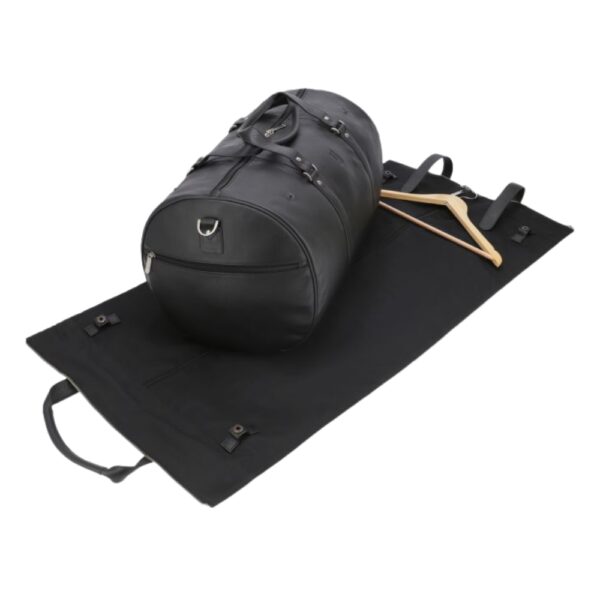 Baggler Leather Duffle Bag with Detachable Suit Carrier - Image 3