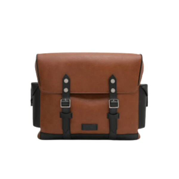 Baggler Multi Compartment Leather Messenger Bag